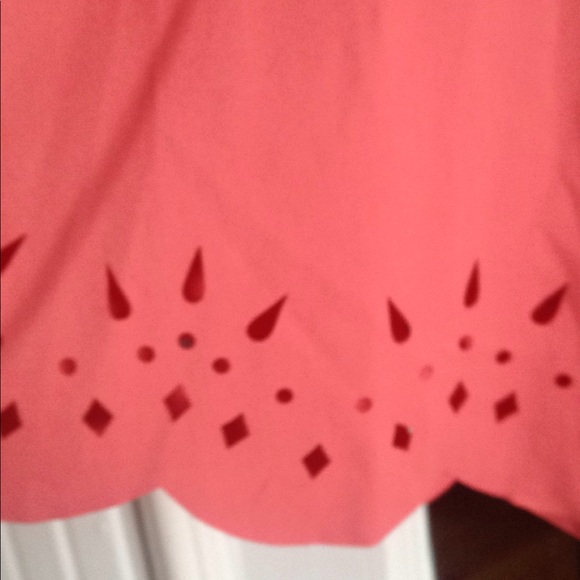 Coral Drop Waist LOFT dress - Picture 3 of 3